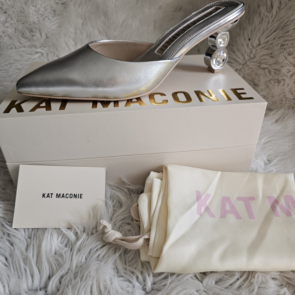 Kat Maconie Silver Women's Mule Shoes